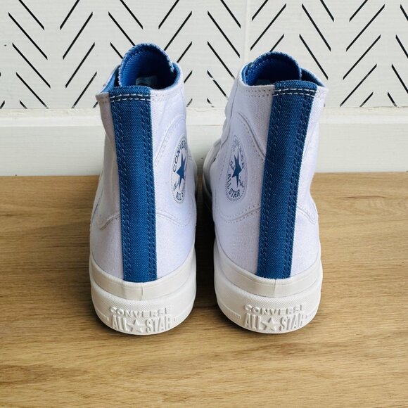 ❤️❤️Converse Chuck Taylor All Star Construct Sz 7 Women Shoes White Blue A06773C - Picture 6 of 13